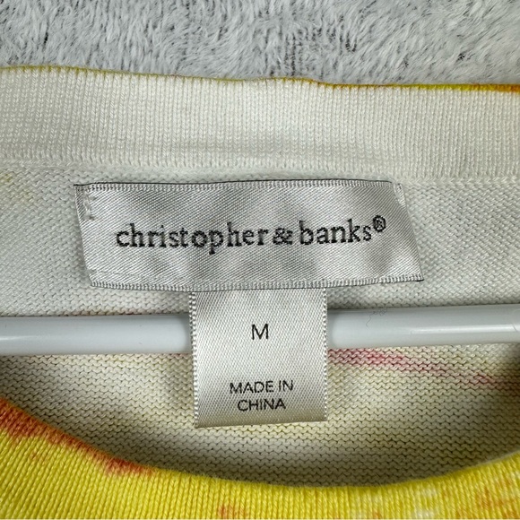 Christopher & Banks Sleeveless Sunset Multicolor Women's Size M Sweater Tank Top - Picture 3 of 11